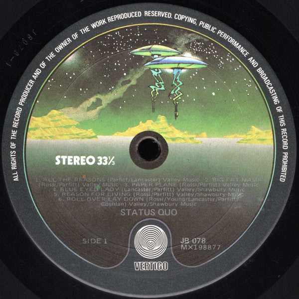 Status Quo - No Thought For Tomorrow Vinyl LP (Used)