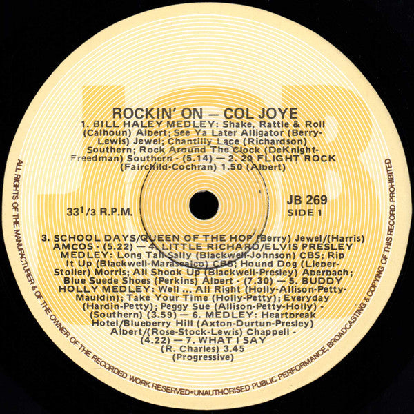 Col Joye - Rockin' On Vinyl LP (Used)