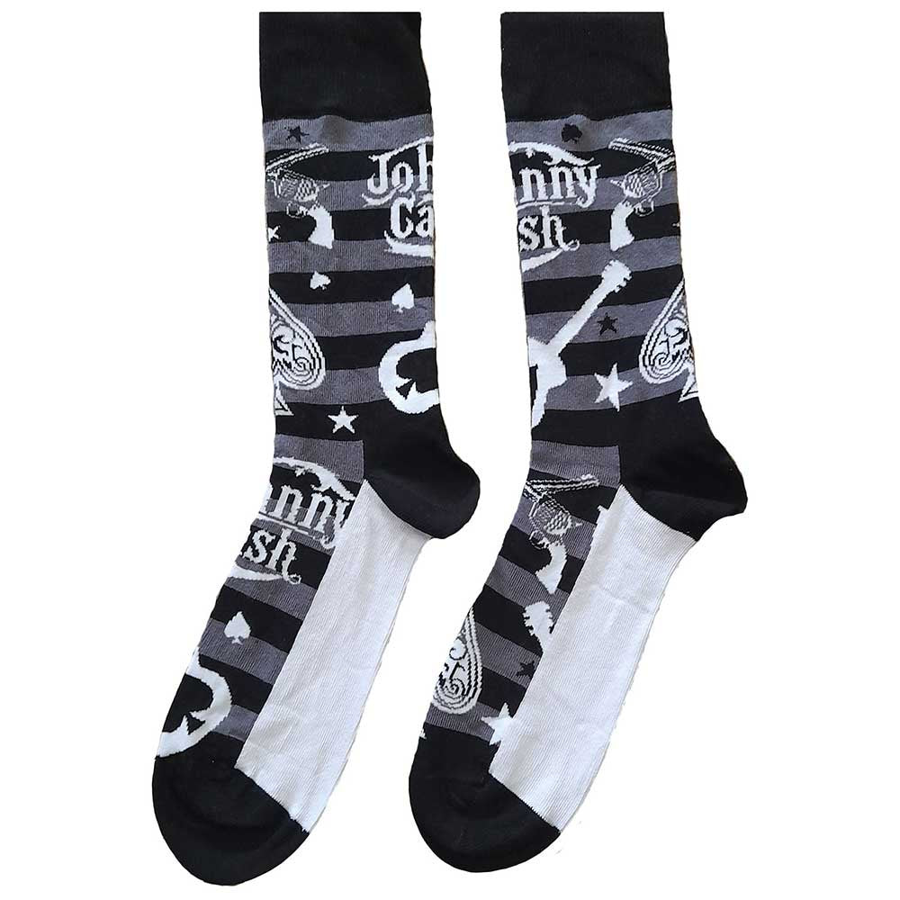 Johnny Cash - Guitars 'N Guns Unisex Size 7-11 Socks