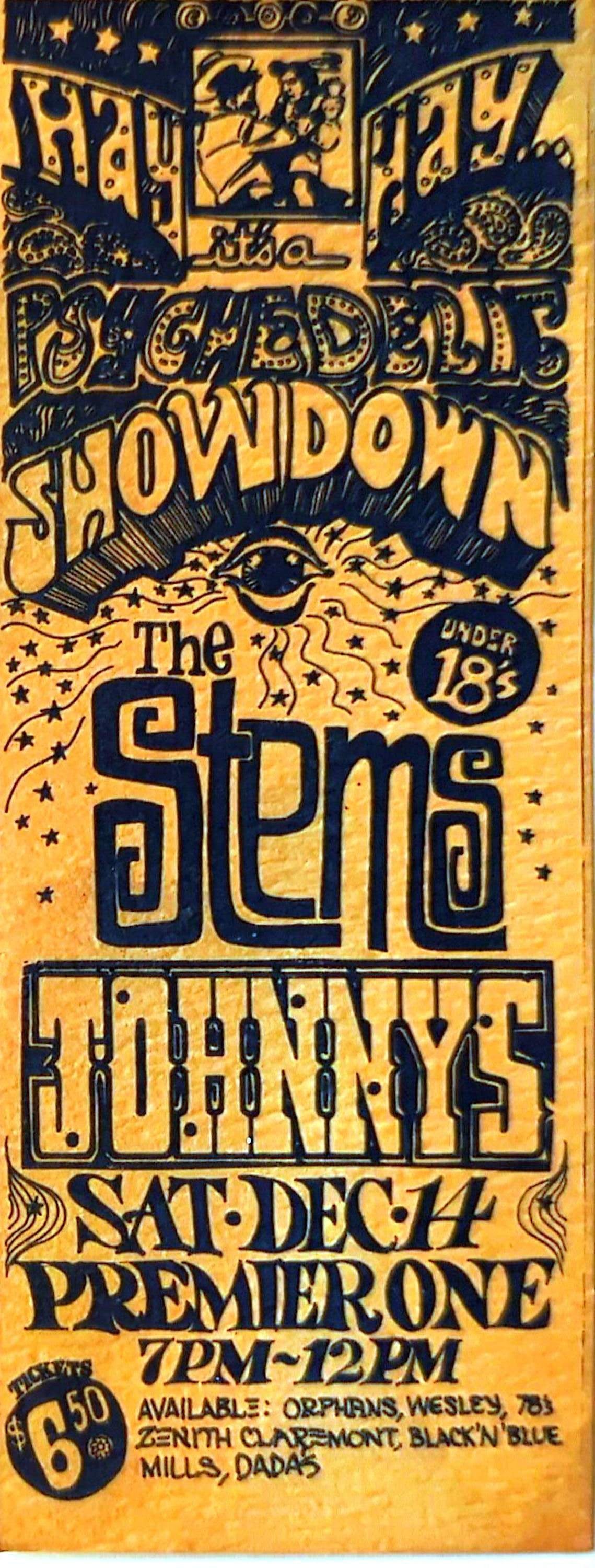 May Day Psychedelic Showdown - 1987 Original Vintage Concert Ticket GA