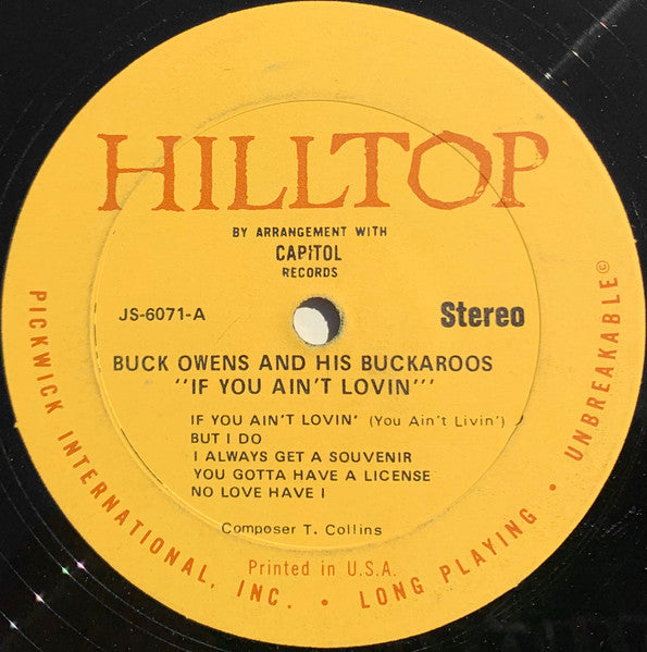 Buck Owens & His Buckaroos - If You Ain't Lovin' Vinyl LP (Used)