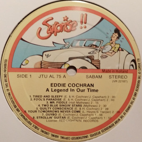 Eddie Cochran - A Legend In Our Time Vinyl LP (Used)