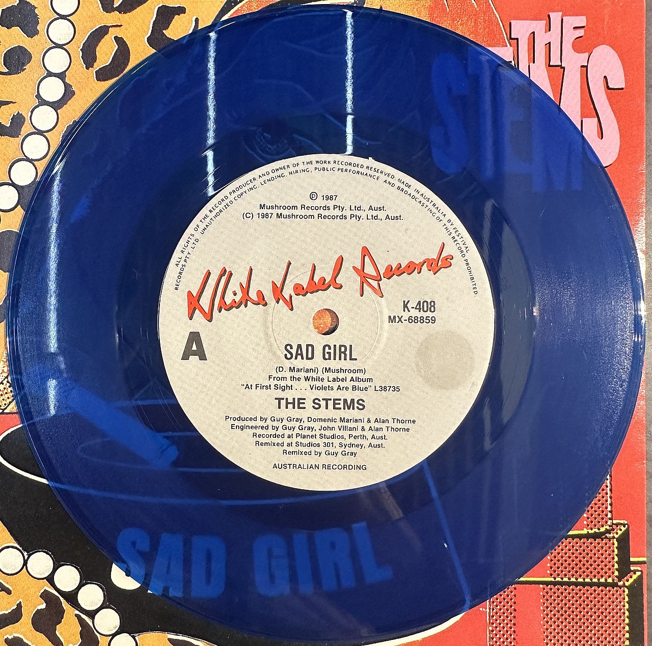 Stems – Sad Girl 7" Single Vinyl (Used)