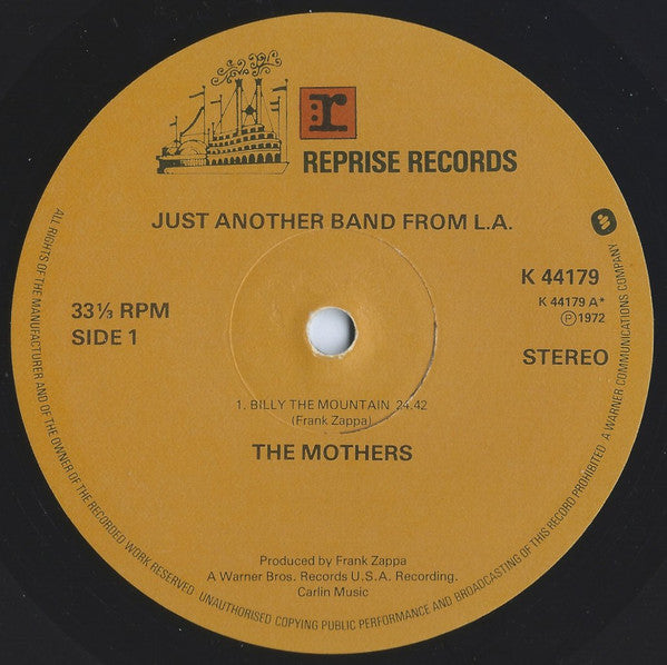 Mothers - Just Another Band From L.A. Reissue Vinyl LP (Used)