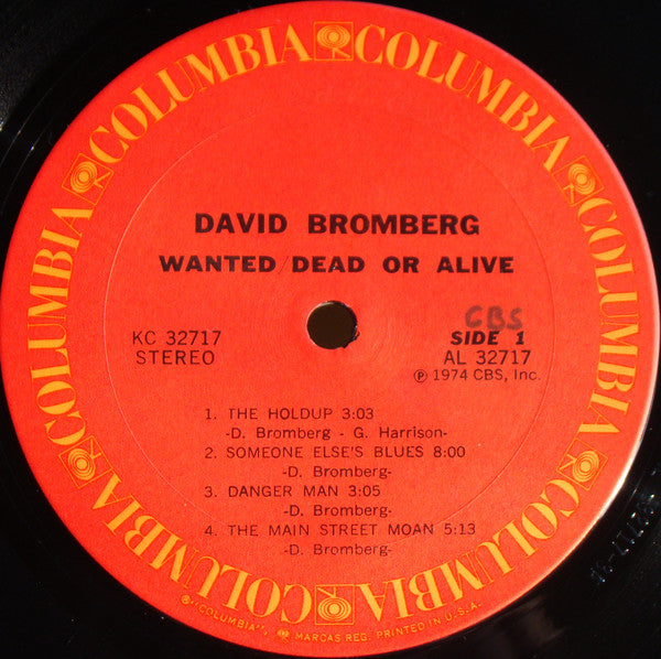 David Bromberg - Wanted Dead Or Alive Vinyl LP (Used)