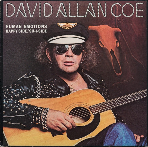 David Allan Coe - Human Emotions (Happy Side/Su-I-Side) Vinyl LP (Used)