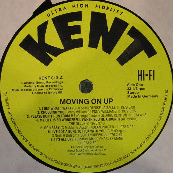 Various Artists - Moving On Up Vinyl LP (Used)