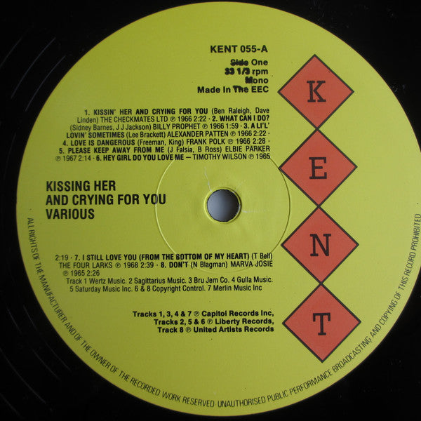 Various Artists - Kissing Her & Crying For You Vinyl LP (Used)