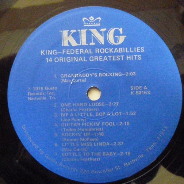Various Artists - King-Federal Rockabillys Vinyl LP (Used)