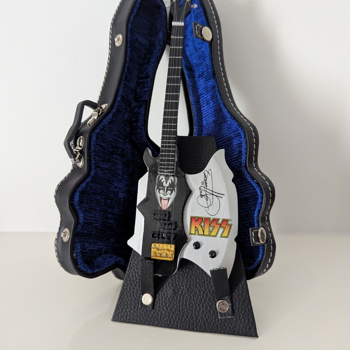 Kiss Axe - Miniature Guitar with Stand & Case
