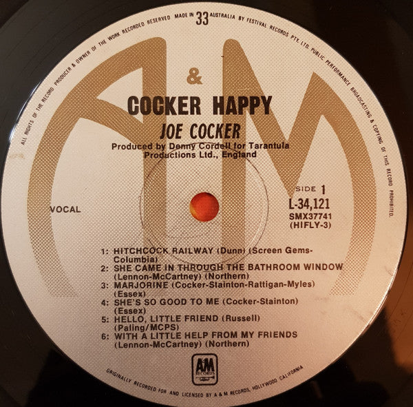 Joe Cocker - Cocker Happy Vinyl LP (Used)