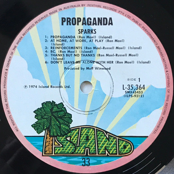 Sparks - Propaganda Vinyl LP (Used)