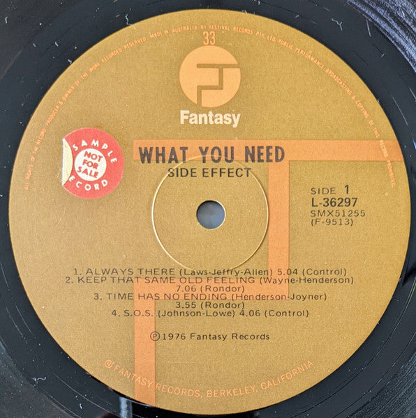Side Effect - What You Need Vinyl LP (Used)