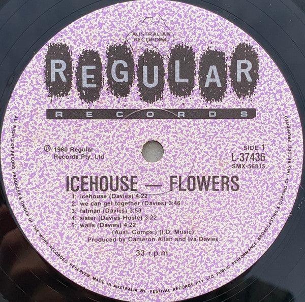 Flowers (Icehouse) - Icehouse Gatefold Vinyl LP (Used)