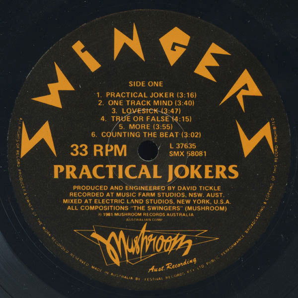 Swingers - Practical Jokers Vinyl LP (Used)