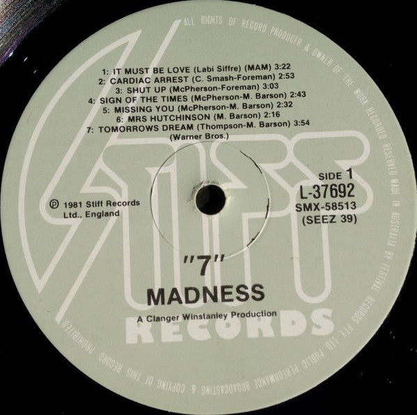 Madness - 7 Vinyl LP (Used)