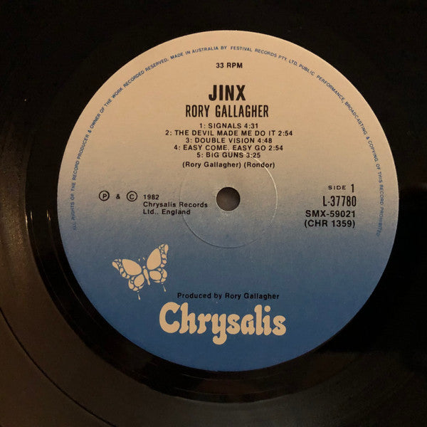 Rory Gallagher - Jinx Vinyl LP (Used)
