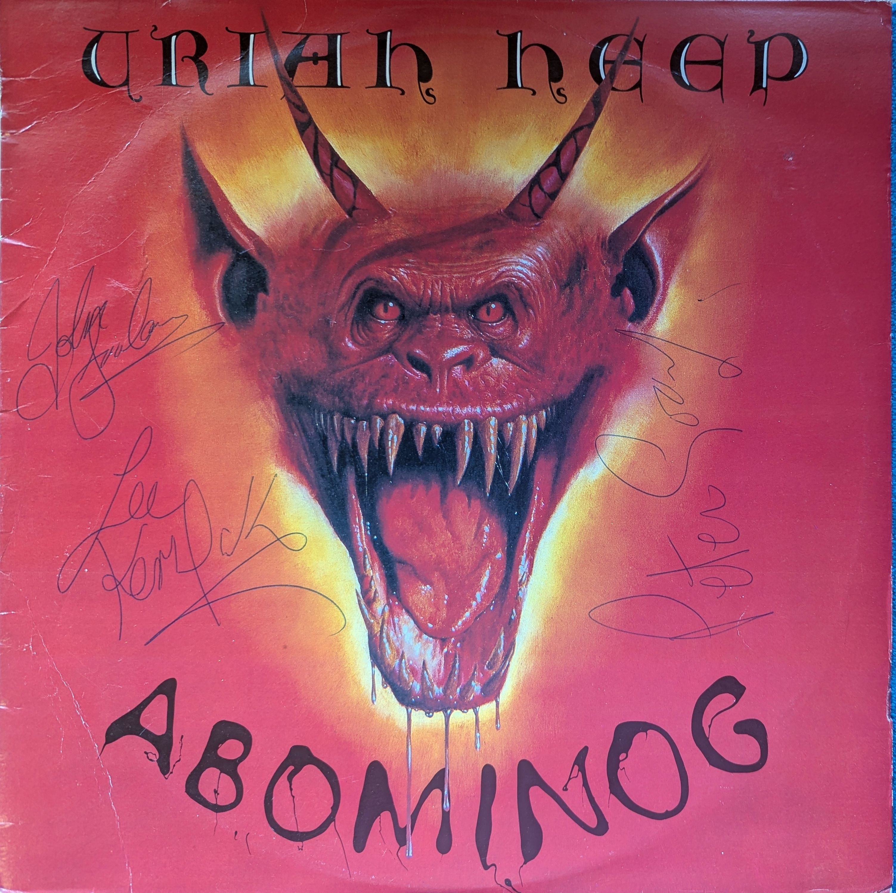 Uriah Heep - Abominog Autographed Vinyl LP (Used)