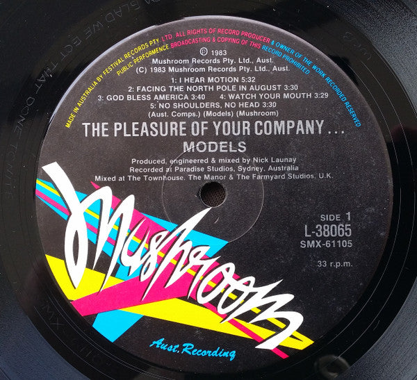Models - The Pleasure Of Your Company... Vinyl LP (Used)