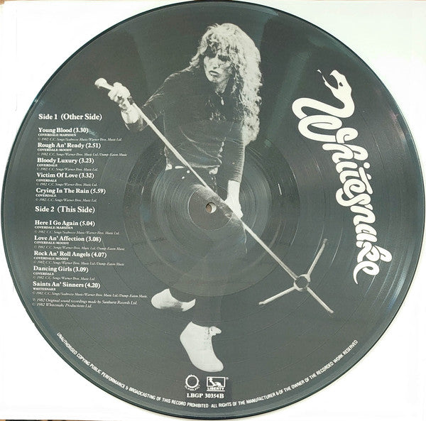 Whitesnake - Saints & Sinners Vinyl LP (Used)