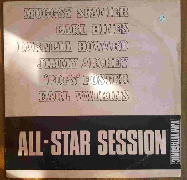 Muggsy Spanier, Earl Hines, Darnell Howard, Jimmy Archey, Pops Foster & Earl Watkins - All-Star Session Vinyl LP (Used)