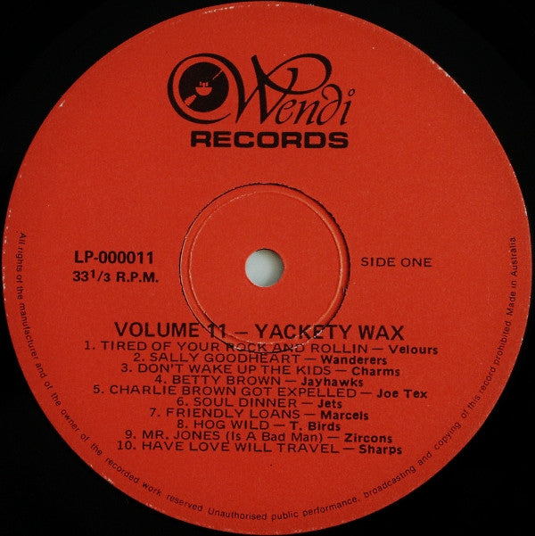 Various Artists - Yakety Wax Vinyl LP (Used)