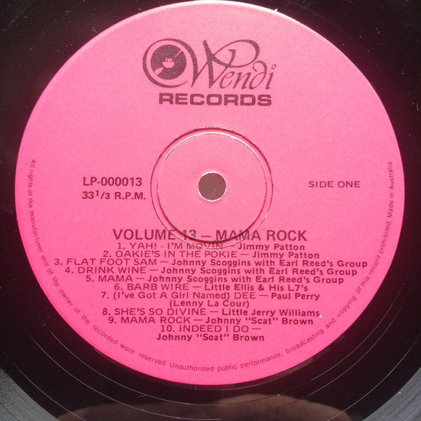 Various Artists - Mama Rock Vinyl LP (Used)