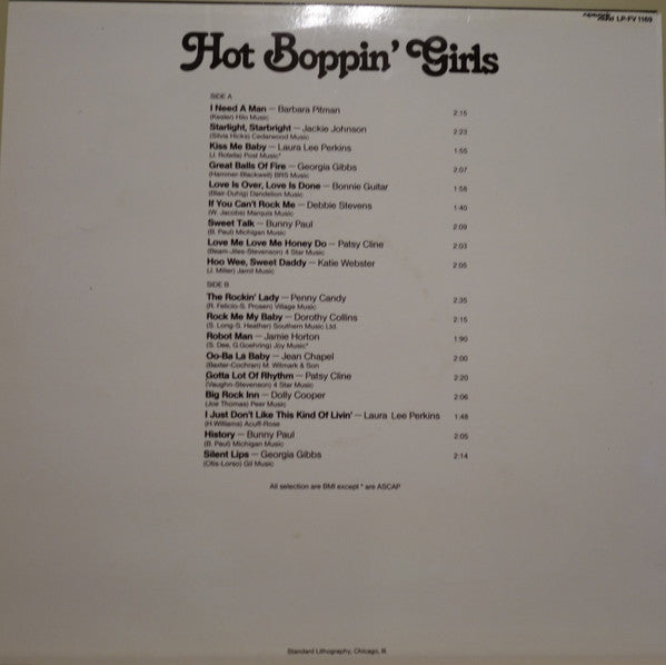 Various Artists - Hot Boppin' Girls Vinyl LP (Used)