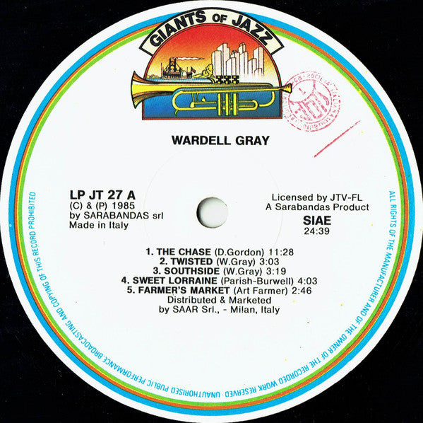 Wardell Gray - Wardell Gray Vinyl LP (Used)