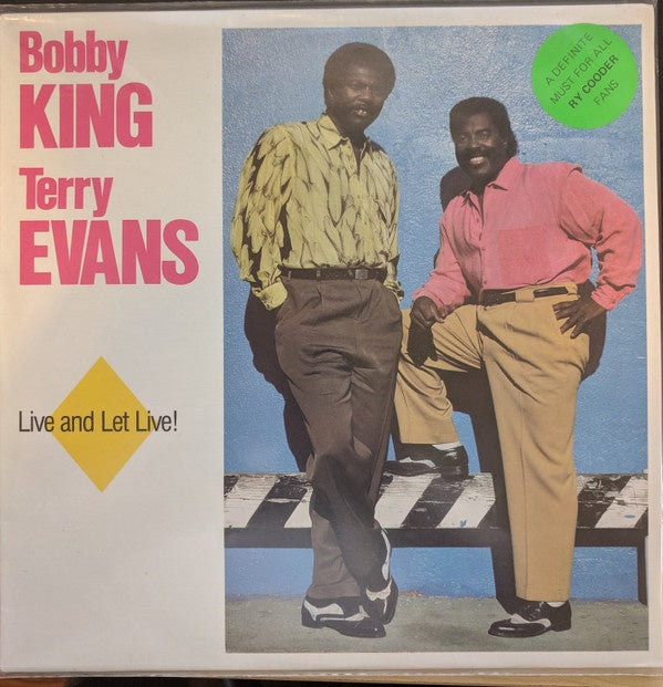 Bobby King & Terry Evans - Live And Let Live! Vinyl LP (Used)