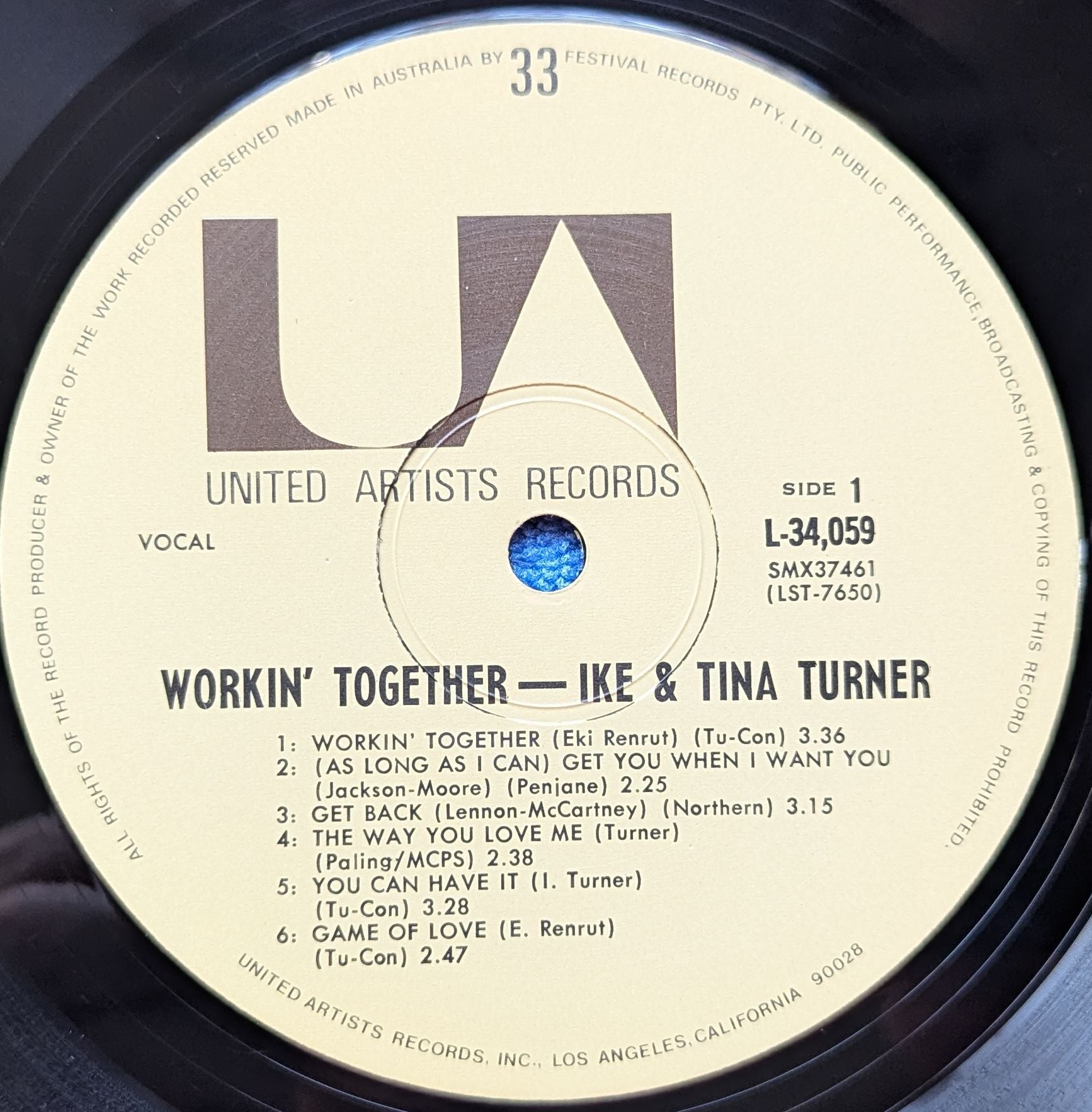 Ike & Tina Turner - Workin' Together Vinyl LP (Used)