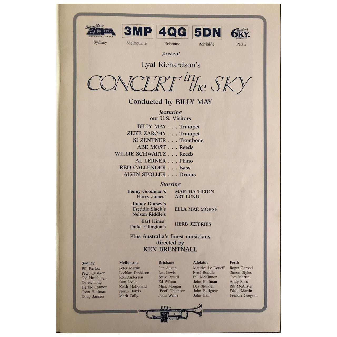 Various Artists - Lyal Richardson's Concert In The Sky, Celebrating 50 Years Of Swing Original Concert Tour Program