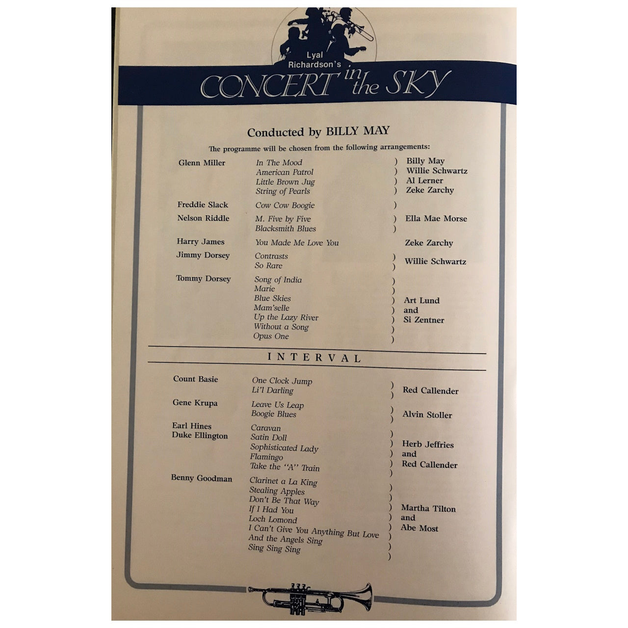 Various Artists - Lyal Richardson's Concert In The Sky, Celebrating 50 Years Of Swing Original Concert Tour Program