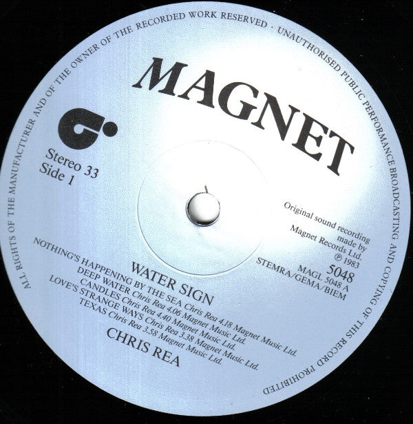 Chris Rea – Water Sign Vinyl LP (Used)