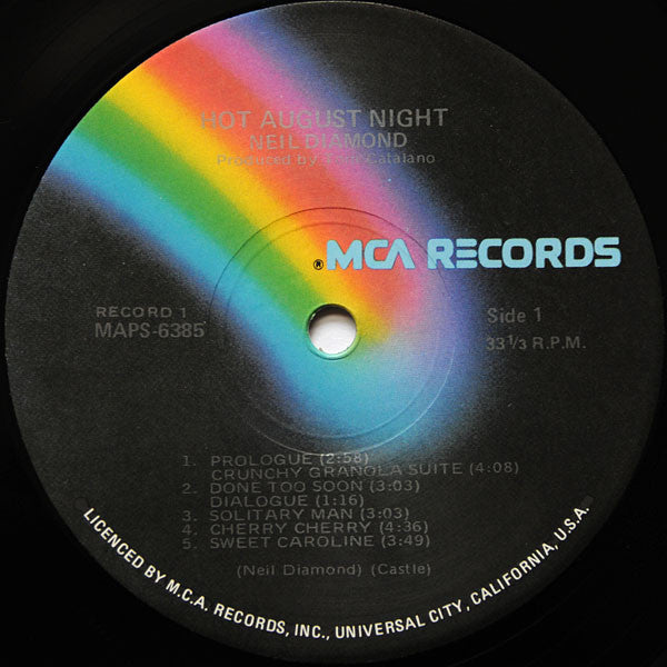 Neil Diamond - Hot August Night Vinyl 2LP (Used)