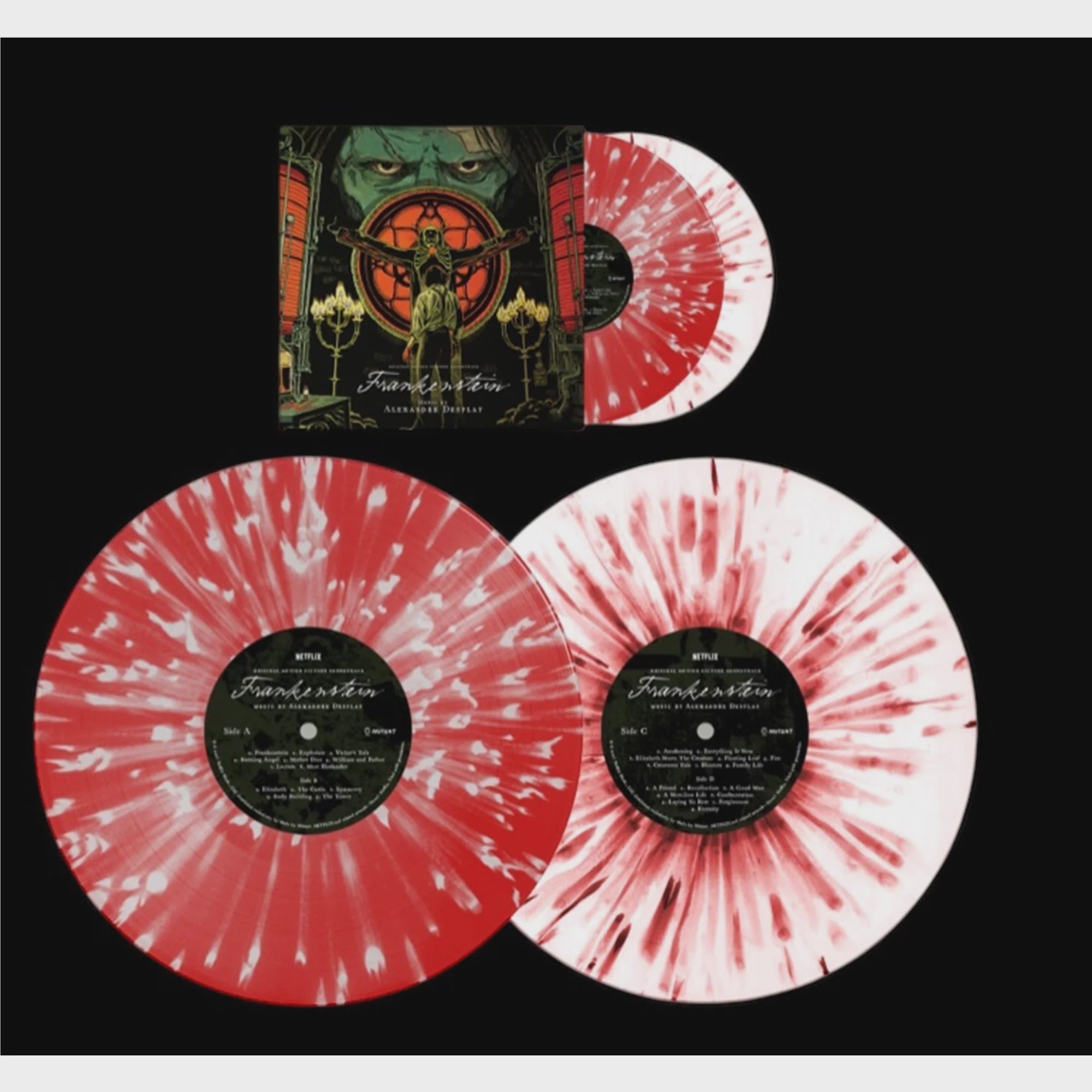 Soundtrack - Frankenstein (2025) Red / White Splatter Coloured Vinyl 2LP