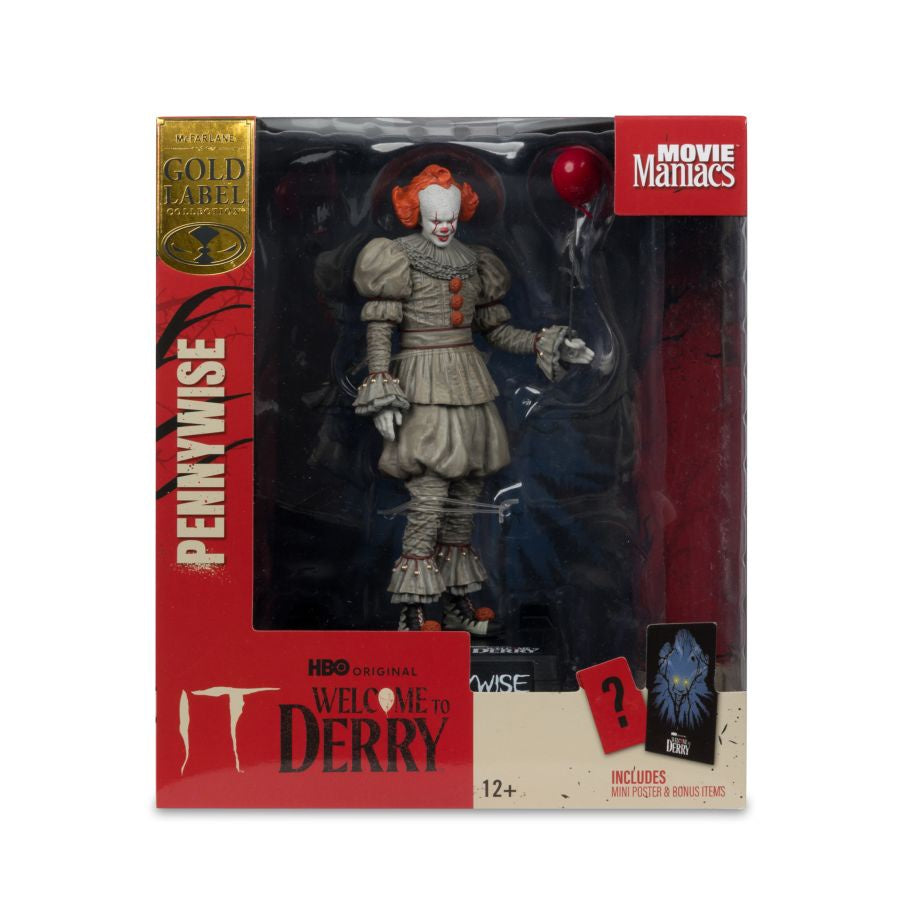 Welcome to Derry - Pennywise 6" Movie Maniacs Figure