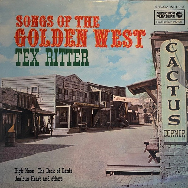 Tex Ritter - Songs Of The Golden West Vinyl LP (Used)