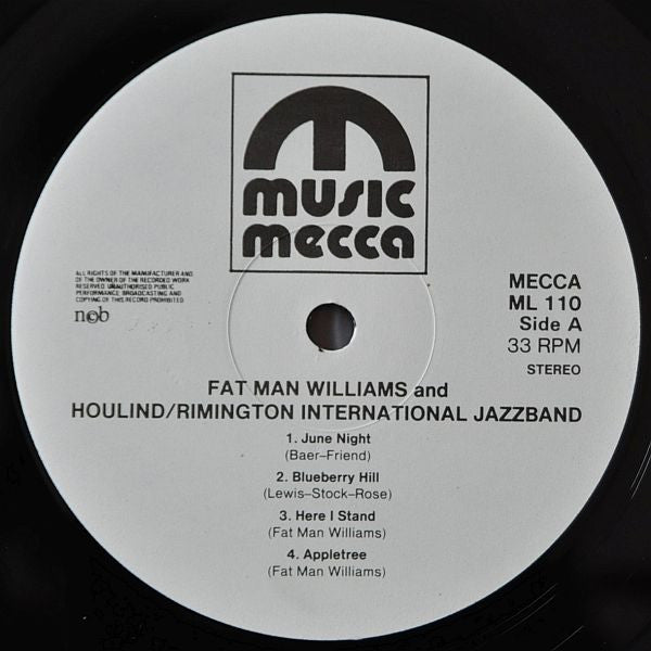 Dave "Fat Man" Williams & Houlin-Rimington International Jazzband - Live At Femø Vinyl LP (Used)