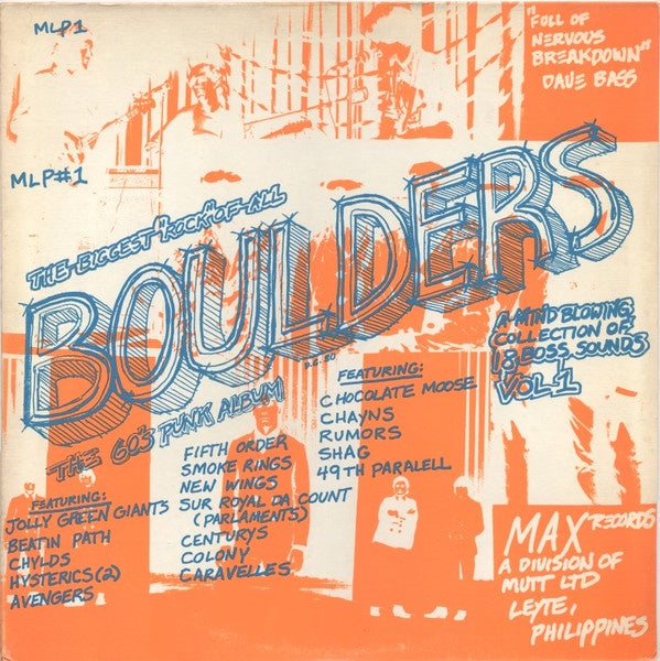 Various Artists - Boulders Vol 1 Vinyl LP (Used)