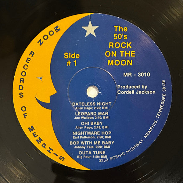 Various Artists - The 50's Rock On The Moon Of Memphis, Tennessee + An Oddity Vinyl LP (Used)