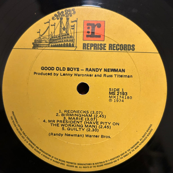 Randy Newman - Good Old Boys Vinyl LP (Used)