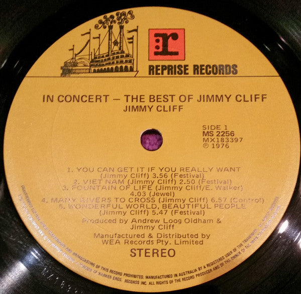 Jimmy Cliff - In Concert: The Best Of Jimmy Cliff Vinyl LP (Used)