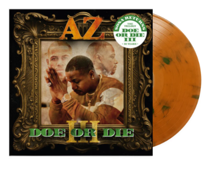 AZ - Doe Or Die III Orange and Black Coloured Vinyl LP