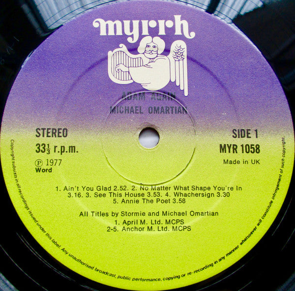 Michael Omartian - Adam Again Vinyl LP (Used)