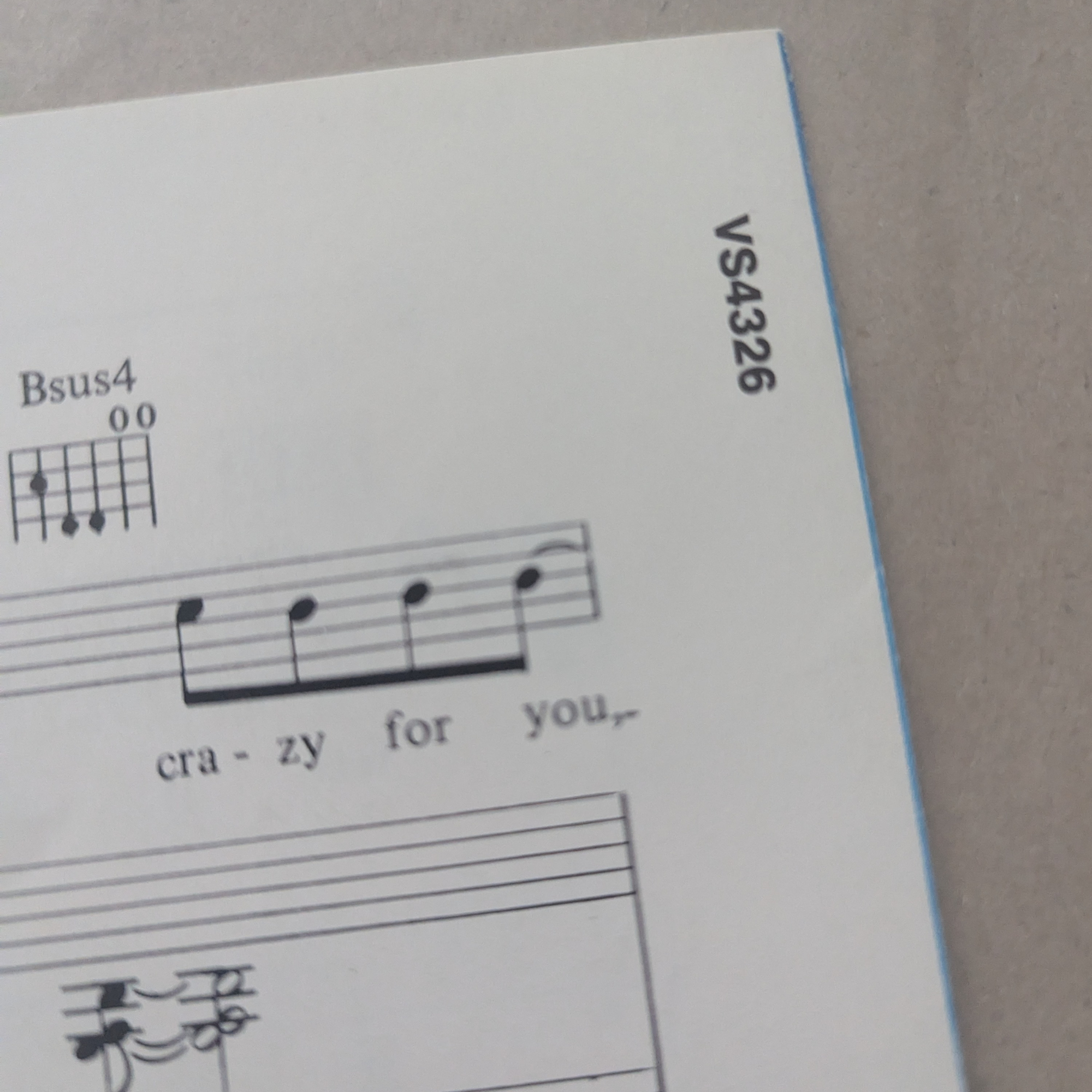 Madonna - Crazy For You Sheet Music