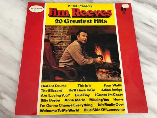Jim Reeves - Jim Reeves 20 Greatest Hits Vinyl LP (Used)