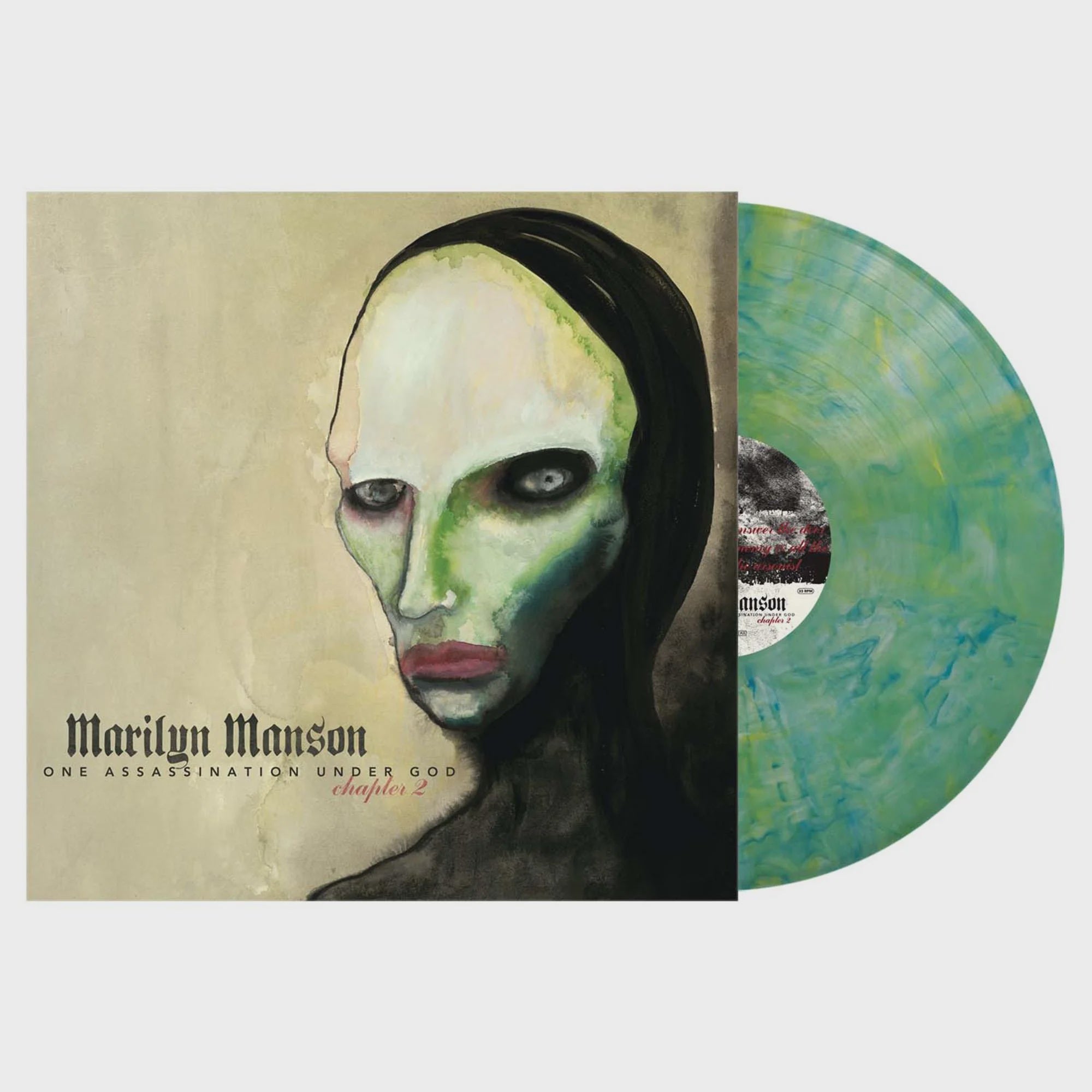 Marilyn Manson - One Assassination Under God Chapter 2 Green & Blue Marble Coloured Vinyl LP