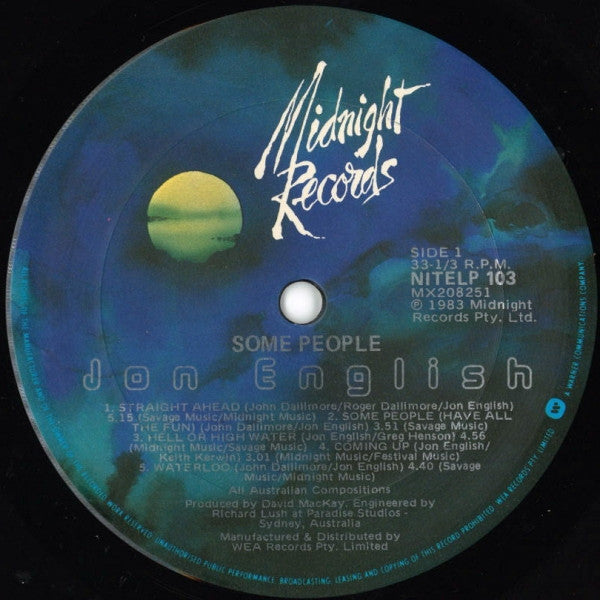 Jon English - Some People Vinyl LP (Used)