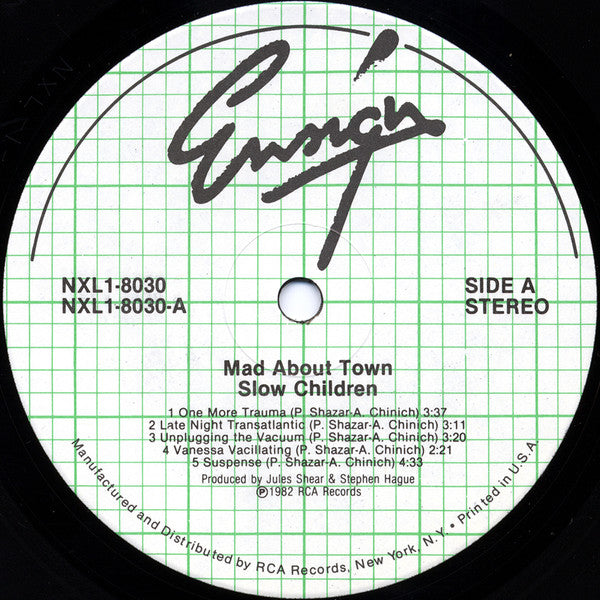 Slow Children - Mad About Town Vinyl LP (Used)